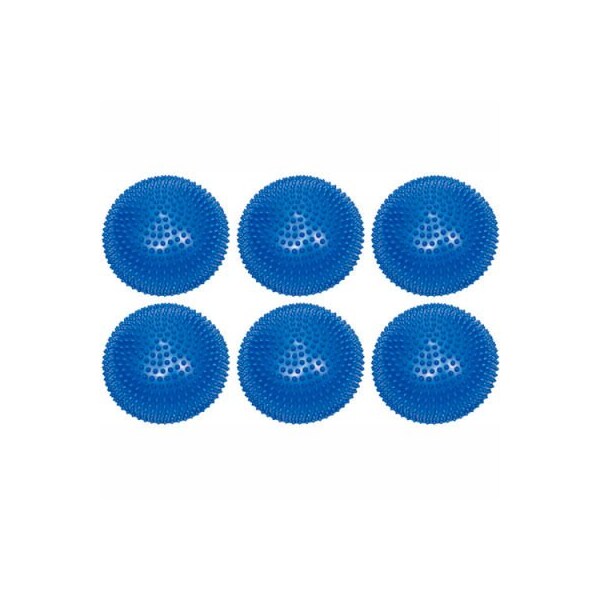 CanDo Inflatable Balance Stone, 33 cm (13") Diameter, Blue, Set of 6